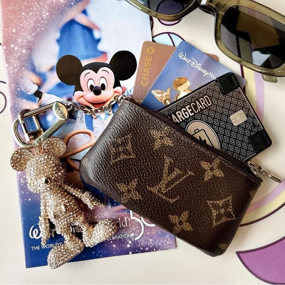 DISNEY x BAUBLEBAR Mickey Mouse Bag Charm Key Holder Pink Enamel Limited Edition - Picture 3 of 10